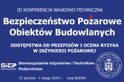 III konferencja naukowo-techniczna na targach BUDMA 31.01-01.02.2024